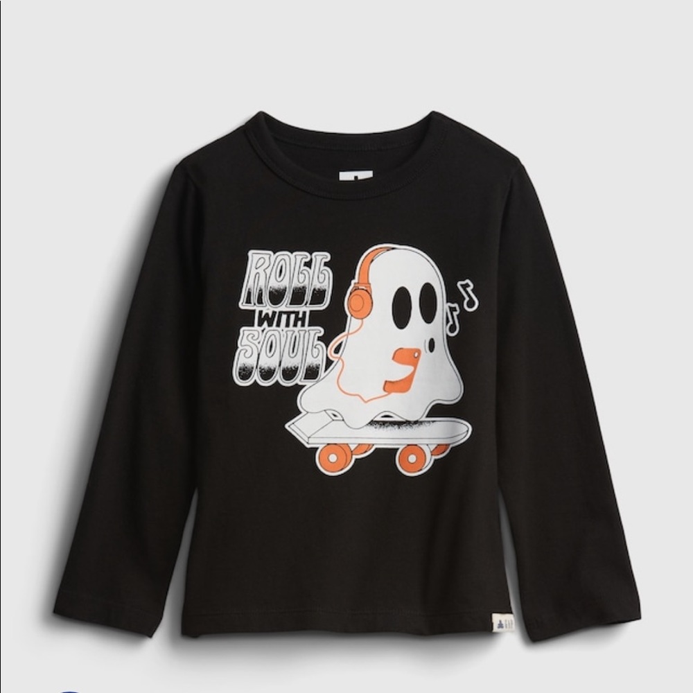 NWT Gap Roll with Soul Halloween organic long sleeve shirt